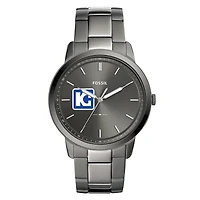 Men's Kaskaskia College Blue Devils Fossil Minimalist Three-Hand Smoke Watch