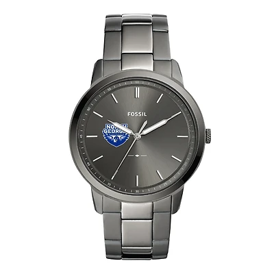 Men's North Georgia Nighthawks Fossil Minimalist Three-Hand Smoke Watch