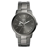 Men's Stevens Institute of Technology Ducks Fossil Minimalist Three-Hand Smoke Watch