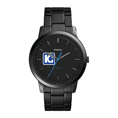 Men's Kaskaskia College Blue Devils Fossil Minimalist Slim Stainless Steel Watch