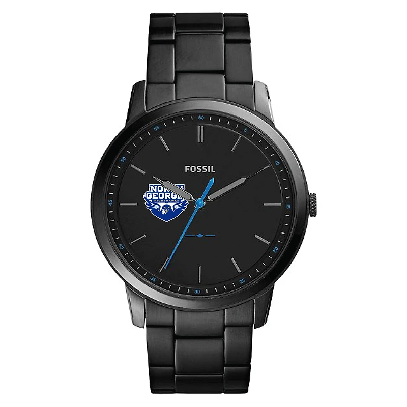 Men's North Georgia Nighthawks Fossil Minimalist Slim Stainless Steel Watch