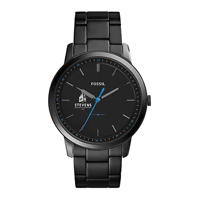 Men's Stevens Institute of Technology Ducks Fossil Minimalist Slim Stainless Steel Watch