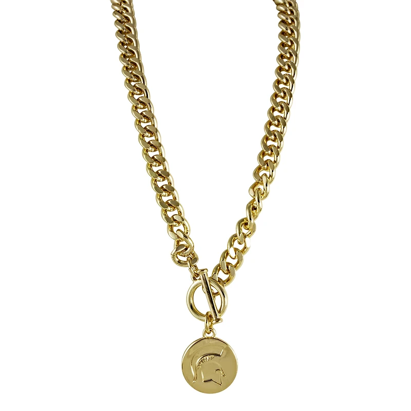 Michigan State Spartans Ramsey Gold Necklace
