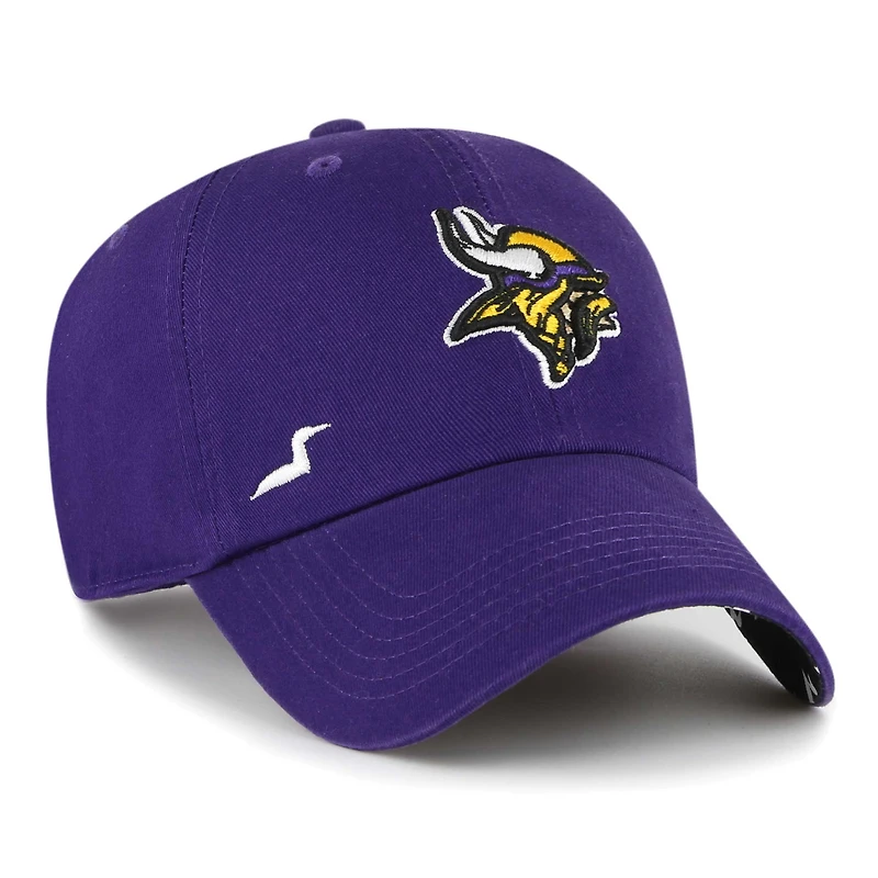 Women's '47 Purple Minnesota Vikings Confetti Icon Clean Up Adjustable Hat