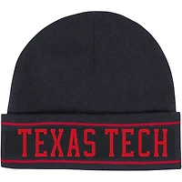 Men's Under Armour Black Texas Tech Red Raiders 2023 Sideline Lifestyle Performance Cuffed Knit Hat