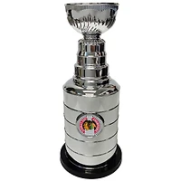 Silver Chicago Blackhawks 14" Stanley Cup Coin Bank Replica Trophy