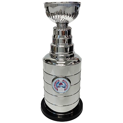 Silver Colorado Avalanche 14" Stanley Cup Coin Bank Replica Trophy