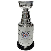 Silver Edmonton Oilers 14" Stanley Cup Coin Bank Replica Trophy
