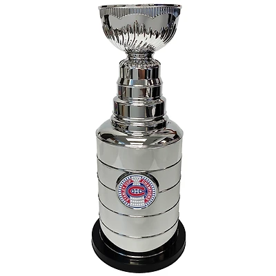 Silver Montreal Canadiens 14" Stanley Cup Coin Bank Replica Trophy