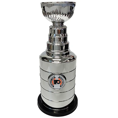 Silver Philadelphia Flyers 14" Stanley Cup Coin Bank Replica Trophy