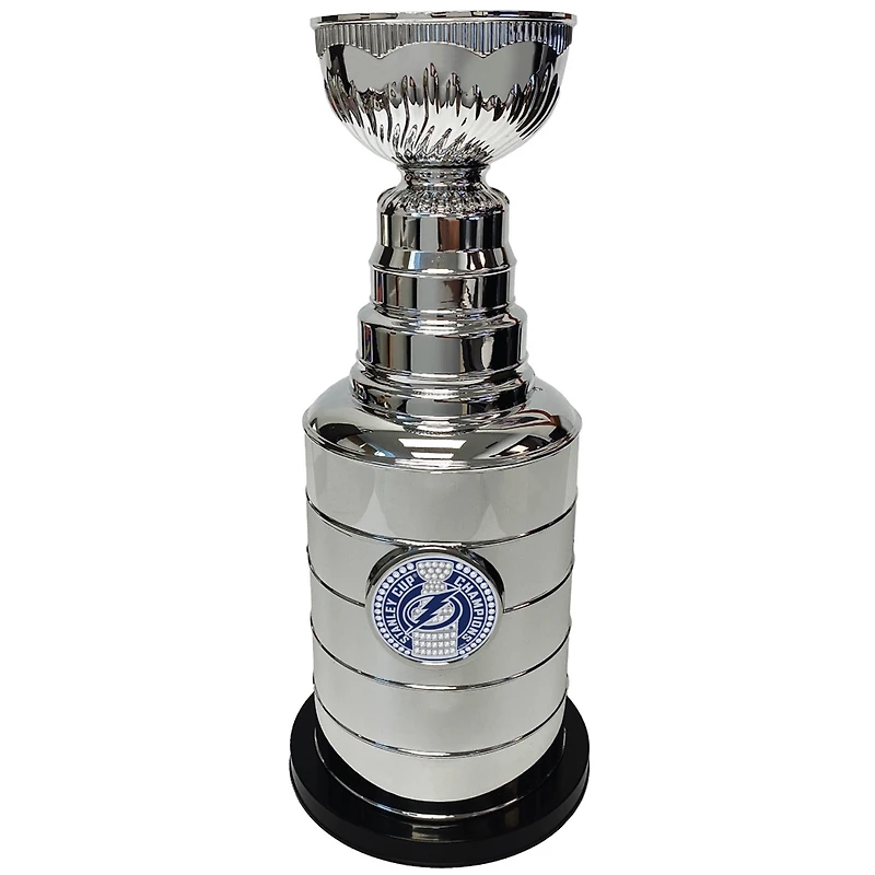 Silver Tampa Bay Lightning 14" Stanley Cup Coin Bank Replica Trophy