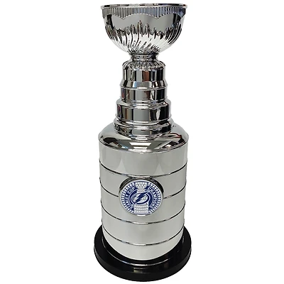 Silver Tampa Bay Lightning 14" Stanley Cup Coin Bank Replica Trophy