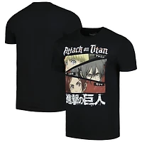 Men's Ripple Junction Black Attack on Titan Graphic T-Shirt