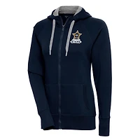 Women's Antigua Navy Salt Lake City Stars Victory Full-Zip Hoodie