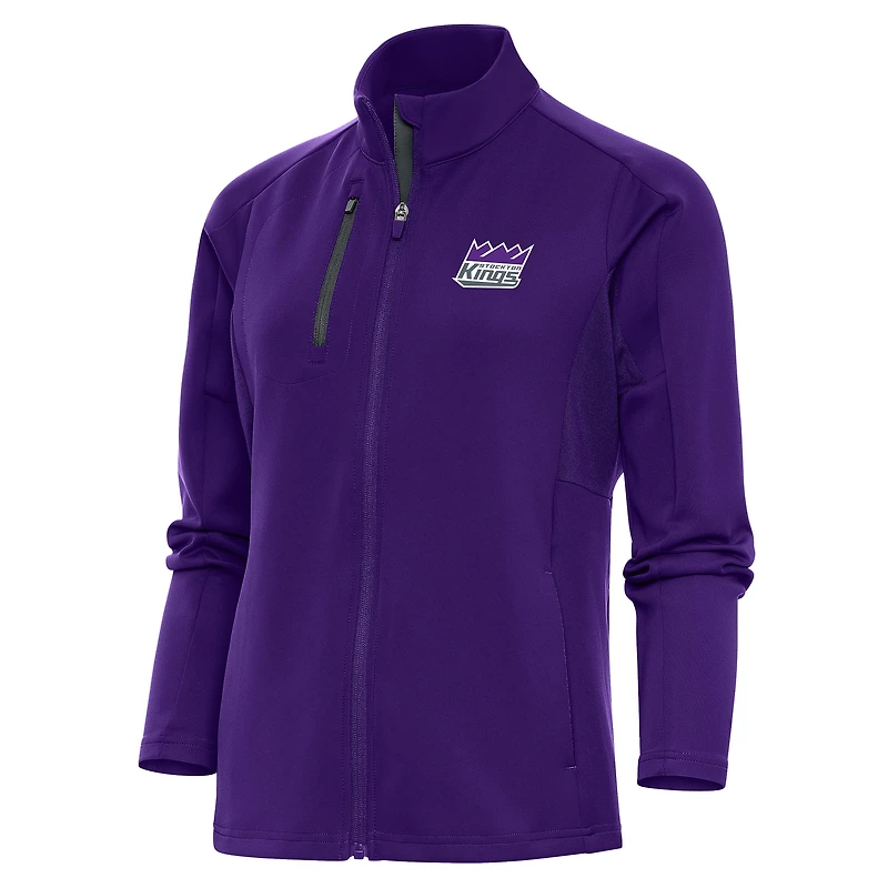 Women's Antigua Purple Stockton Kings Generation Full-Zip Jacket