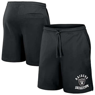 Men's NFL x Darius Rucker Collection by Fanatics Black Las Vegas Raiders Washed Shorts