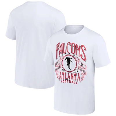 Men's NFL x Darius Rucker Collection by Fanatics White Atlanta Falcons Vintage Football T-Shirt