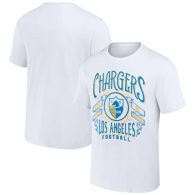 Men's NFL x Darius Rucker Collection by Fanatics White Los Angeles Chargers Vintage Football T-Shirt