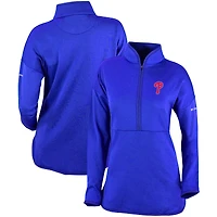 Women's Columbia  Royal Philadelphia Phillies Go For It Half-Zip Pullover Top