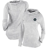 Women's Columbia  White Milwaukee Brewers Omni-Wick Sunday Ball Pullover Hoodie