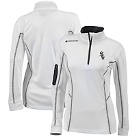 Women's Columbia  White Chicago White Sox Omni-Wick Shotgun Quarter-Zip Pullover Top