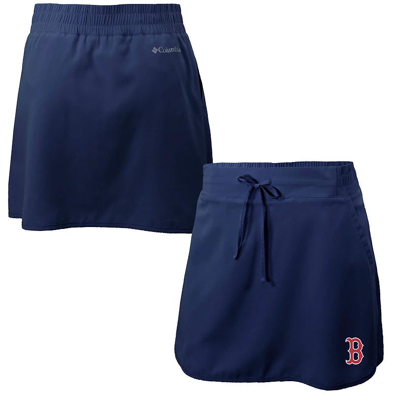 Women's Columbia Navy Boston Red Sox Omni-Wick Lakewood Pines Skort