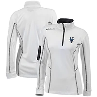 Women's Columbia New York Mets Omni-Wick Shotgun Quarter-Zip Pullover Top