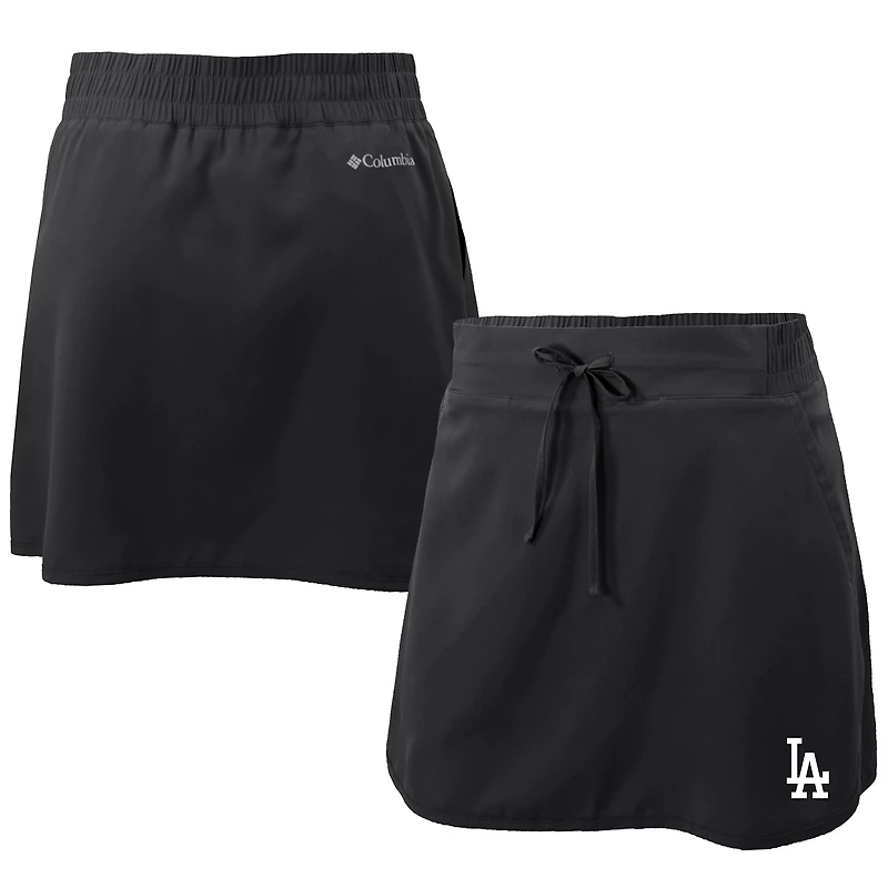 Women's Columbia Black Los Angeles Dodgers Omni-Wick Lakewood Pines Skort