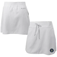 Women's Columbia  White Milwaukee Brewers Omni-Wick Lakewood Pines Skort