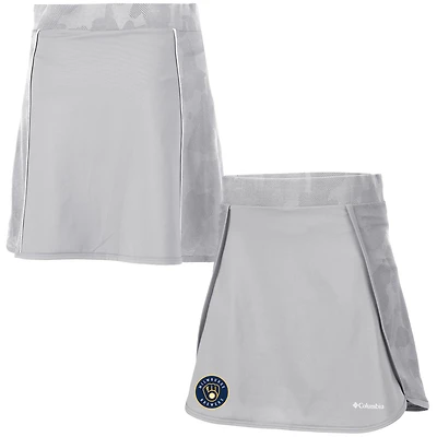 Women's Columbia  Gray Milwaukee Brewers Up Next Skort