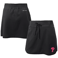 Women's Columbia  Black Philadelphia Phillies Omni-Wick Lakewood Pines Skort