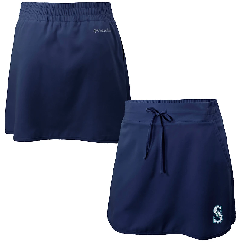Women's Columbia Navy Seattle Mariners Omni-Wick Lakewood Pines Skort