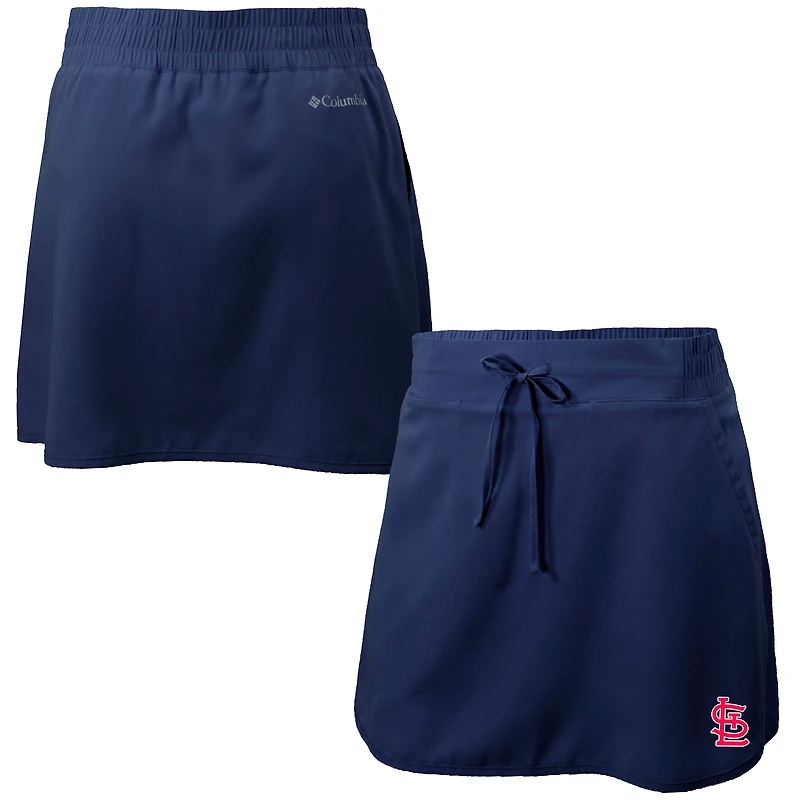 Women's Columbia Navy St. Louis Cardinals Omni-Wick Lakewood Pines Skort