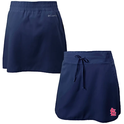 Women's Columbia Navy St. Louis Cardinals Omni-Wick Lakewood Pines Skort