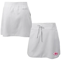 Women's Columbia  White Cincinnati Reds Omni-Wick Lakewood Pines Skort