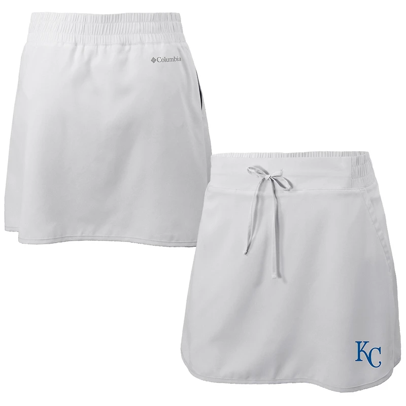 Women's Columbia White Kansas City Royals Omni-Wick Lakewood Pines Skort