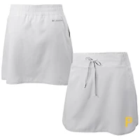 Women's Columbia  White Pittsburgh Pirates Omni-Wick Lakewood Pines Skort