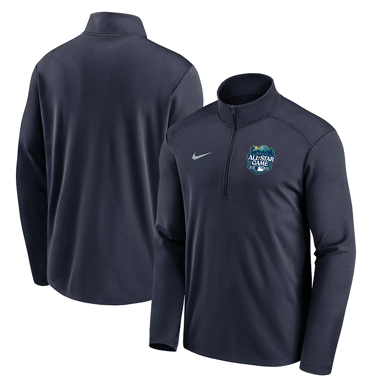 Men's Nike Navy 2023 MLB All-Star Game Pacer Performance Half-Zip Pullover Top