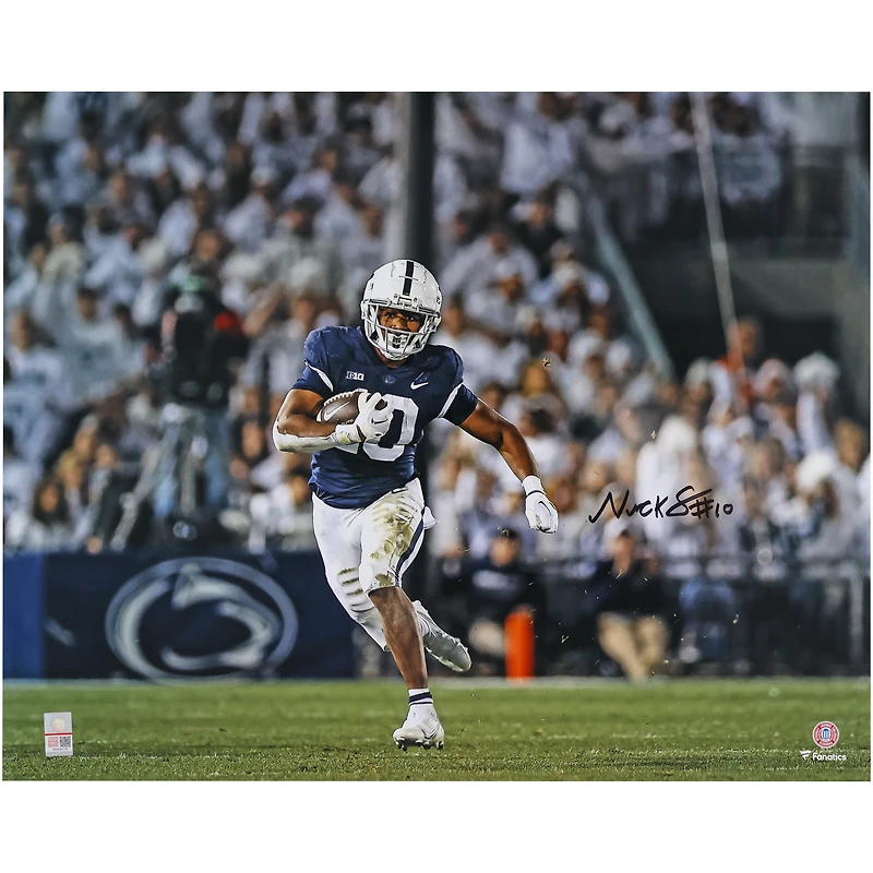 Nick Singleton Penn State Nittany Lions Autographed 16" x 20" Running Photograph