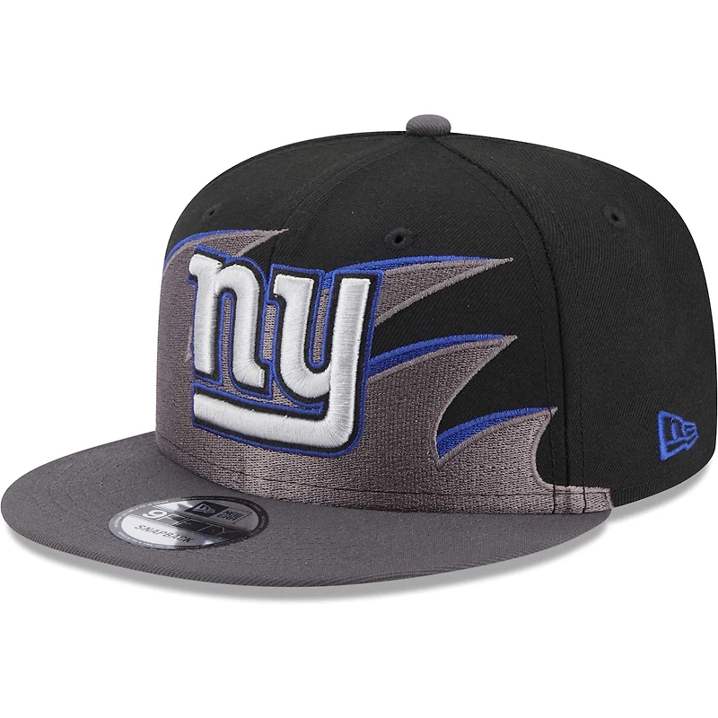 Men's New Era Black New York Giants Tidal Wave 9FIFTY Snapback Hat