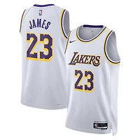 Unisex Nike LeBron James White Los Angeles Lakers Swingman Jersey - Association Edition