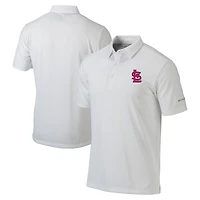 Men's Columbia White St. Louis Cardinals Omni-Wick Drive Polo