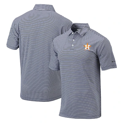 Men's Columbia Navy Houston Astros Golf Club Invite Omni-Wick Polo