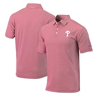 Men's Columbia Philadelphia Phillies Golf Club Invite Omni-Wick Polo