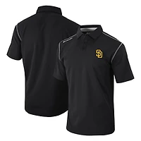 Men's Columbia Black San Diego Padres Omni-Wick Shotgun Polo