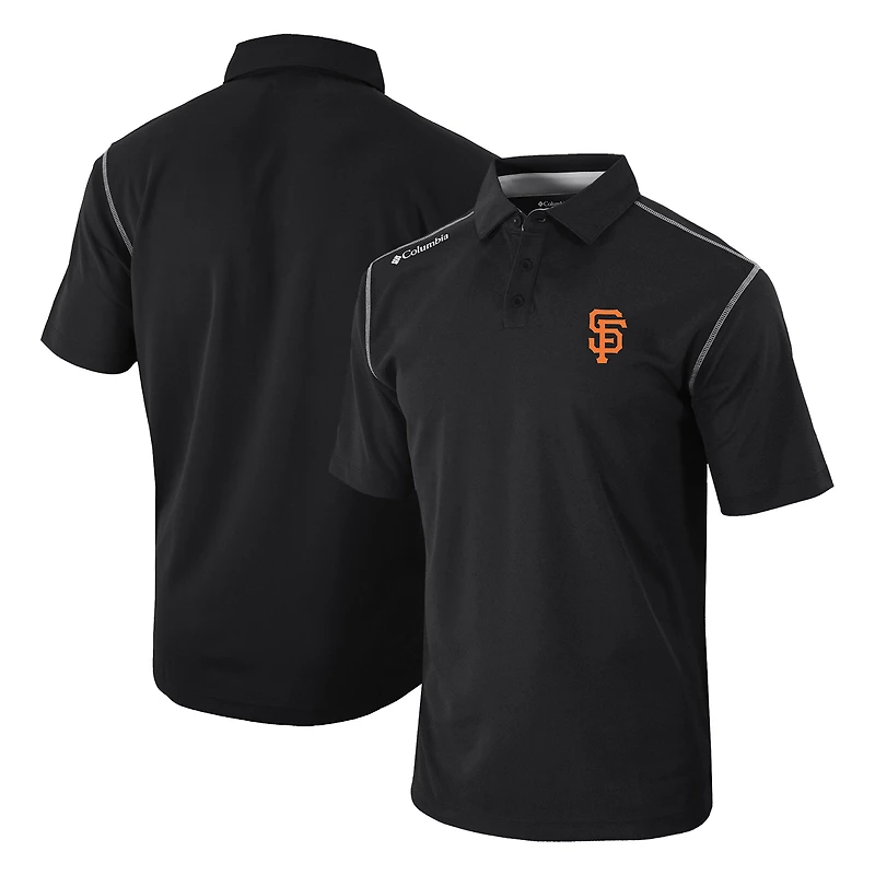Men's Columbia Black San Francisco Giants Omni-Wick Shotgun Polo