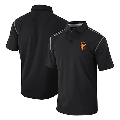 Men's Columbia Black San Francisco Giants Omni-Wick Shotgun Polo