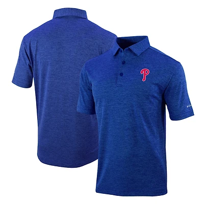 Men's Columbia Royal Philadelphia Phillies Omni-Wick Polo
