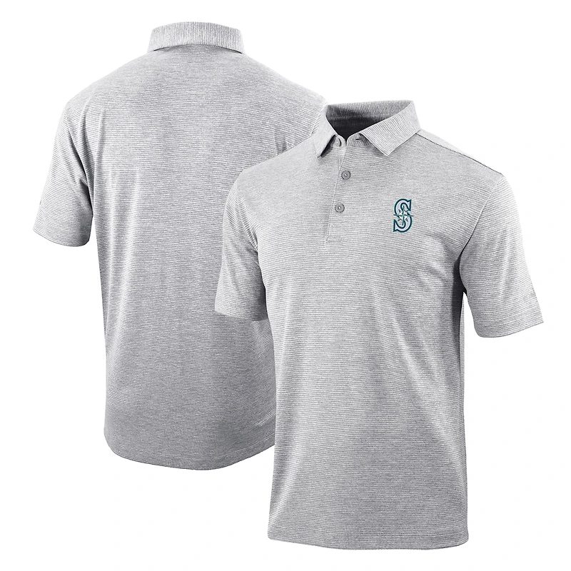 Men's Columbia Gray Seattle Mariners Omni-Wick Polo