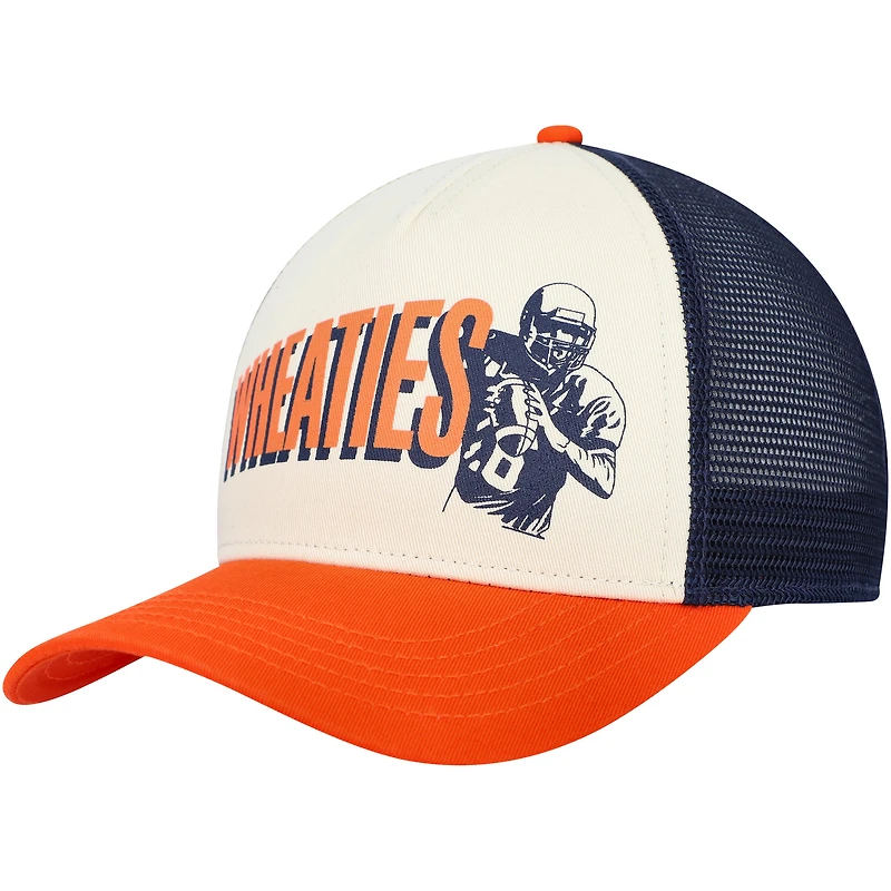 Men's American Needle Navy/Cream Wheaties Sinclair Snapback Hat